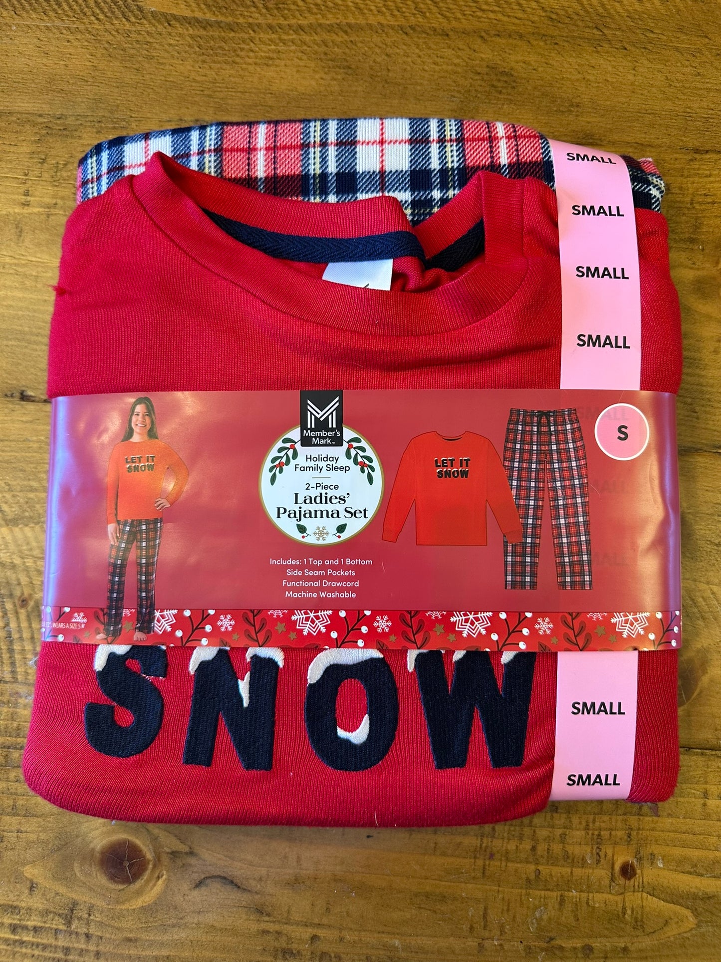 #88 womens small holiday pajamas NEW