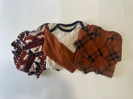 Seller 182. Bundles baby place. Boys long sleeve onesies. 9-12 months