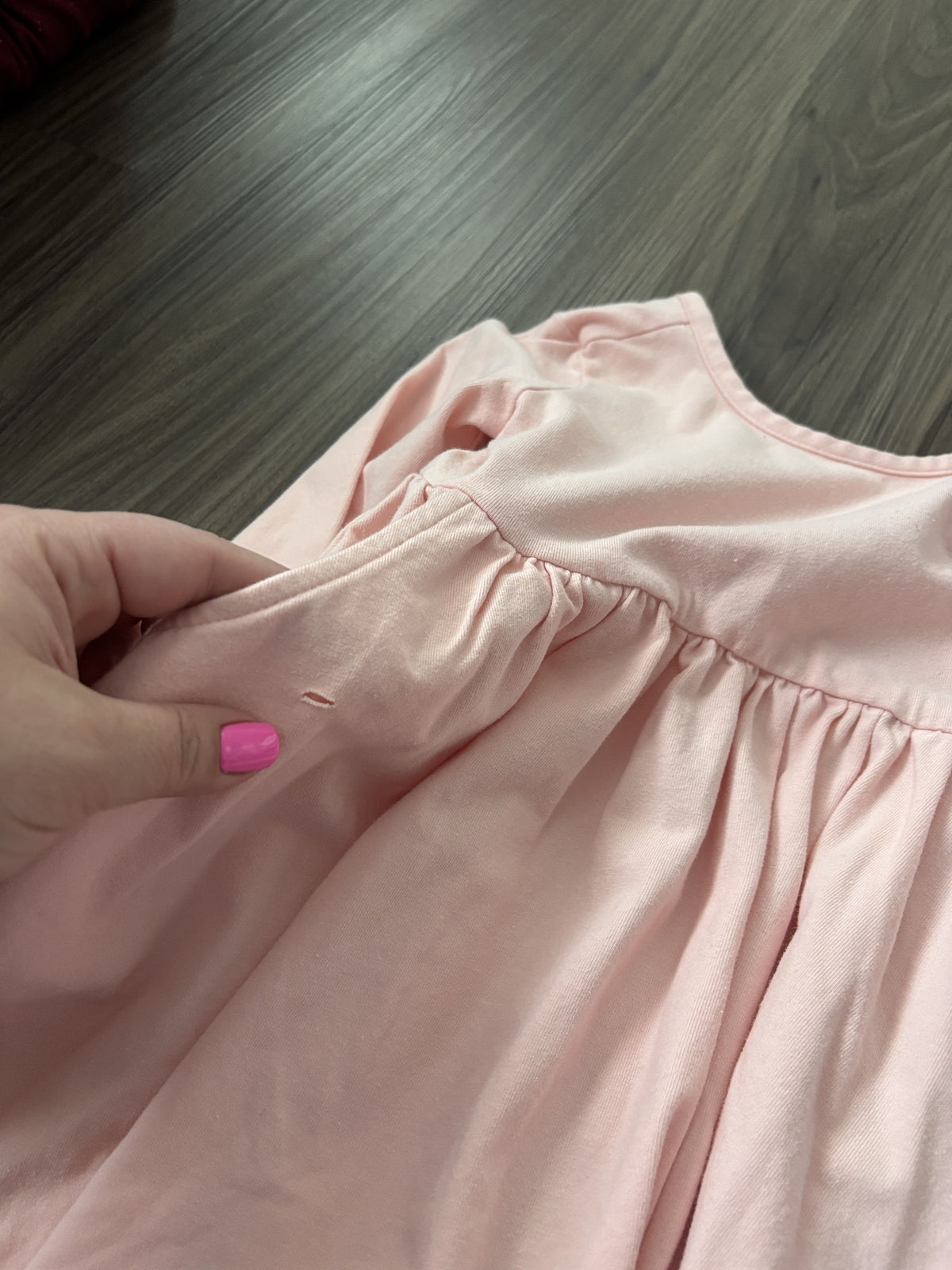 #138 - 2T GUC Hanna Andersson (2) Dresses (Pink + Rainbow) **Small slit in pink dress but double lined**