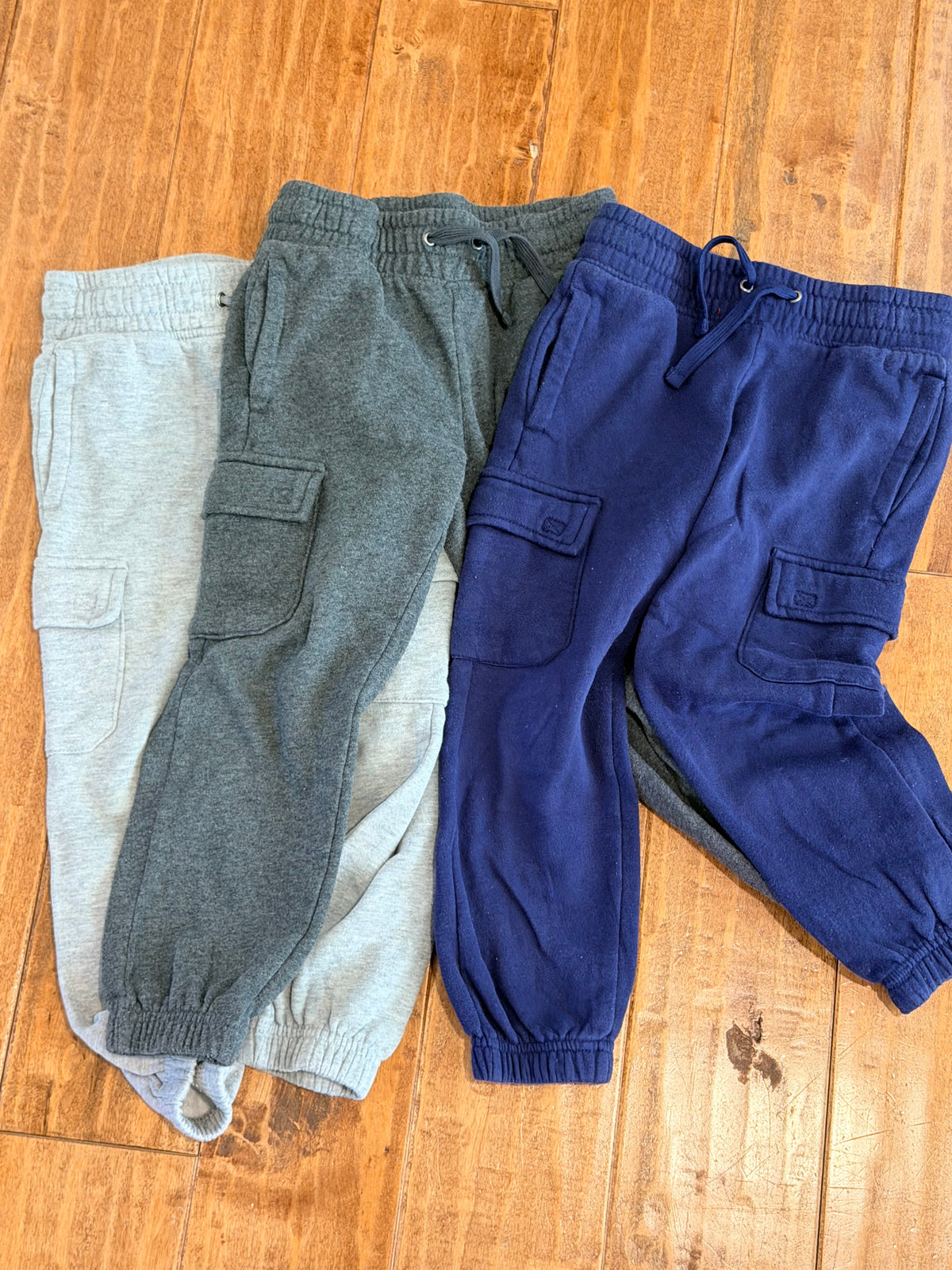 #99 boys lands end cargo sweatpants size 5