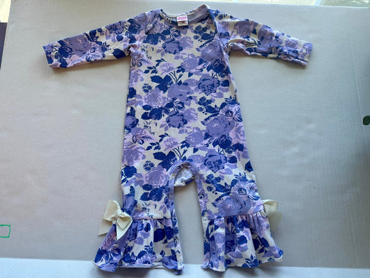#88 12M  Romper Ricrac and ruffles