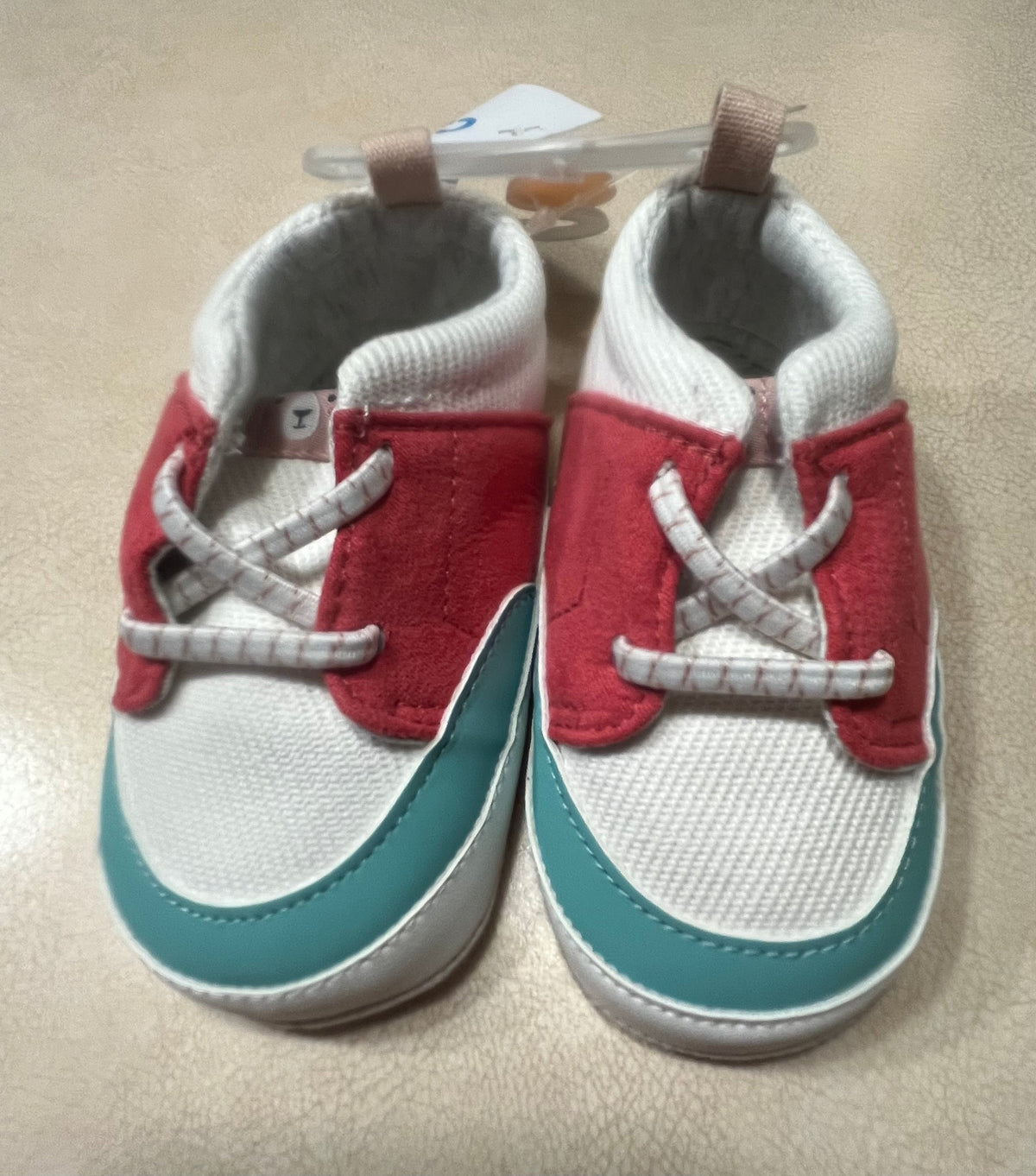 #200 Carter's Pink/Teal Shoes Girls 9-12m NWT