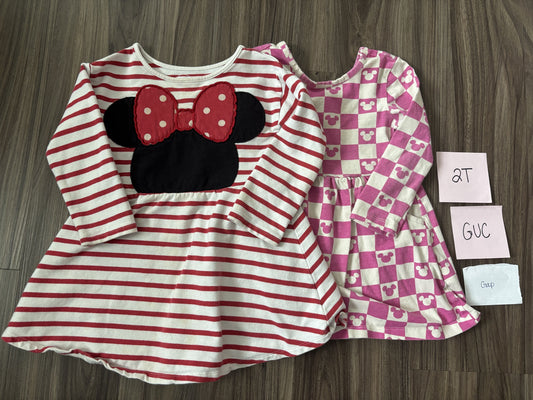 #138 - 2T GUC Gap Minnie Mouse Dresses (2)