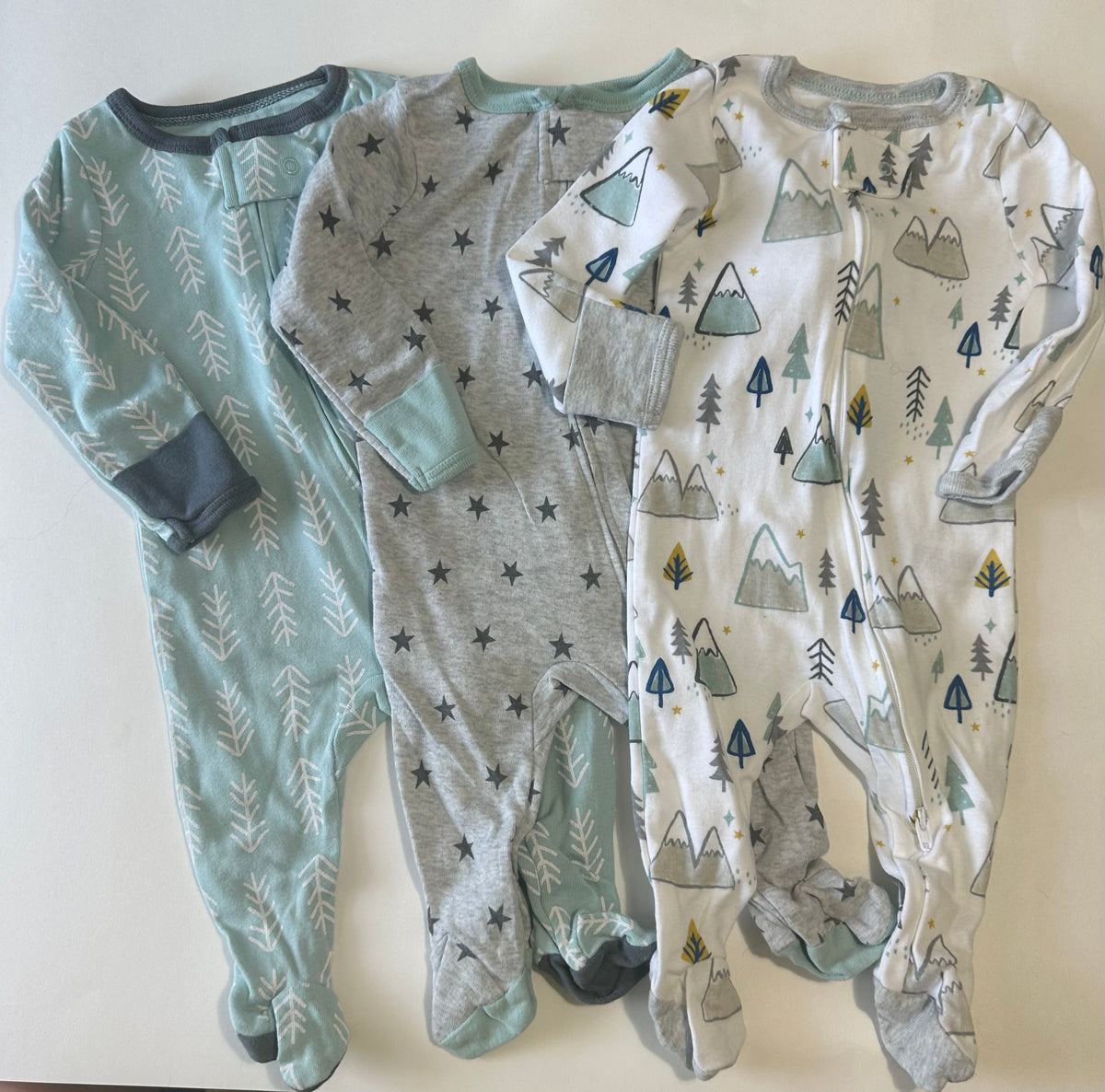 Seller 182. Cloud island 0-3 months boys sleepers