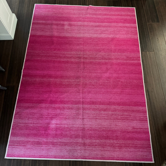Seller 196 Pink Ruggable Rug and Pad 5x7