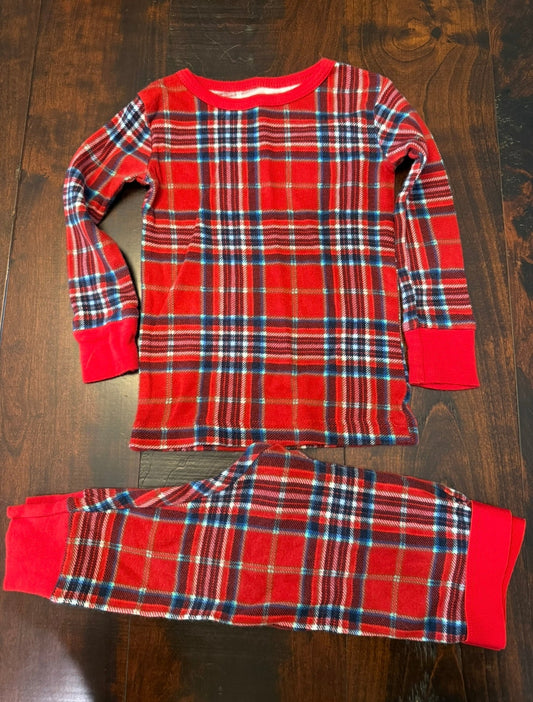 #83 Wonder Shop Plaid Christmas Holiday Pajamas - Size 12 Months
