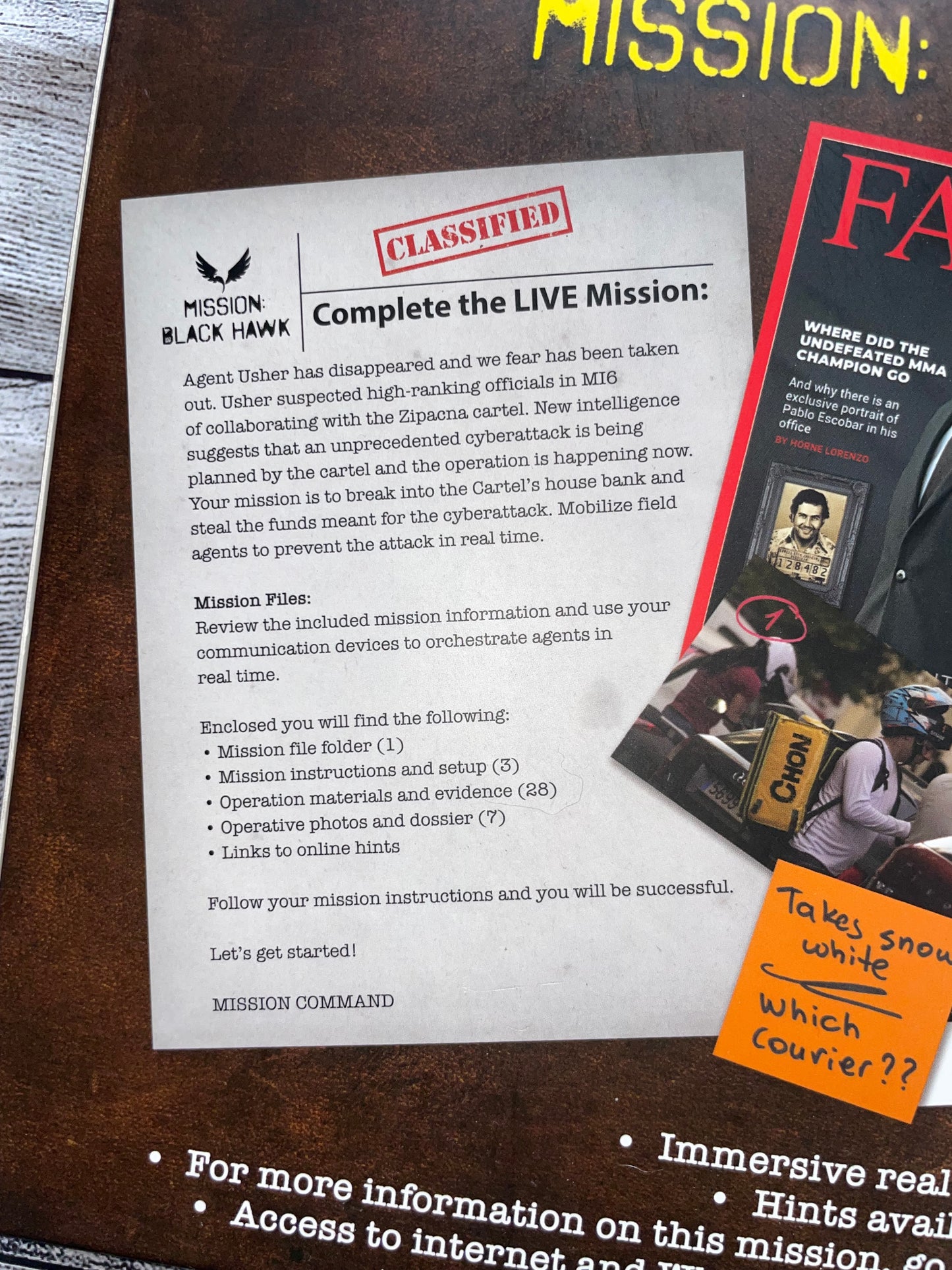 Seller #171 New Murder Mystery Party Case File