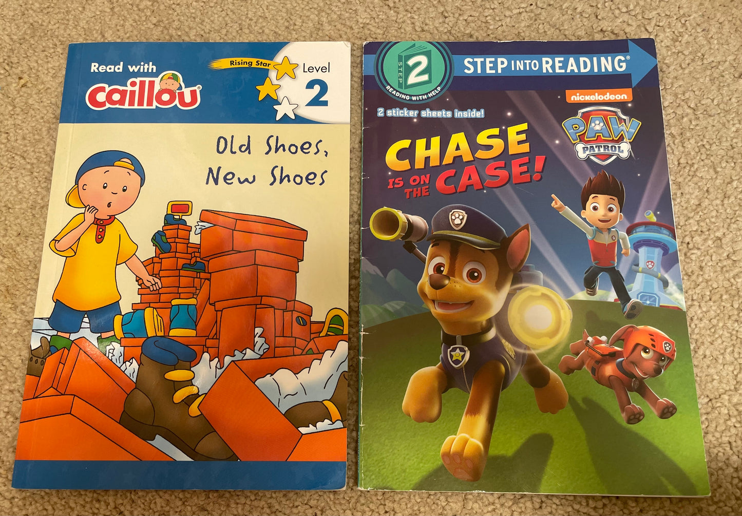 Caillou and Paw Patrol book bundle
