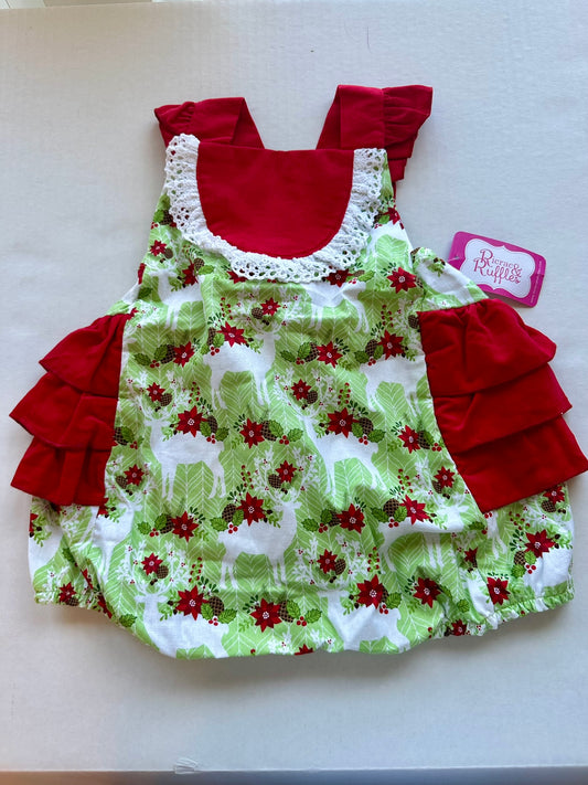 #88 2T Ricrac and Ruffles bubble  NWT