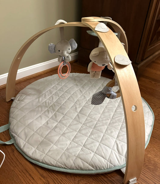 #93 Ingenuity Activity Mat with Wooden Toy Bar