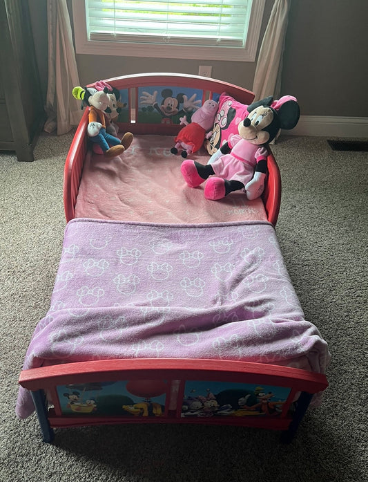 Seller #25. Toddler, bed mattress and toddler bed.