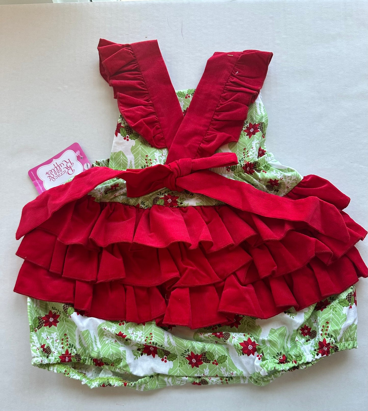 #88 2T Ricrac and Ruffles bubble  NWT