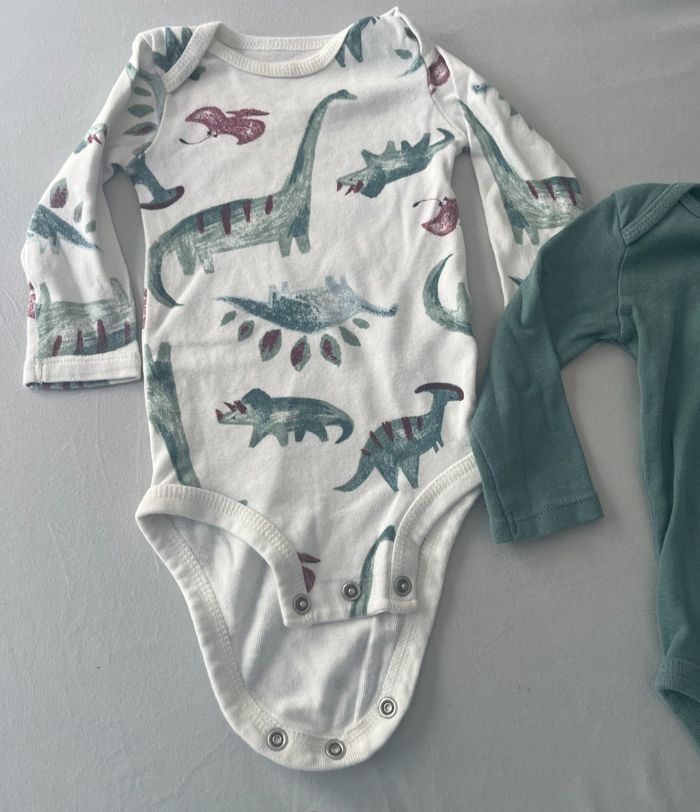 #211 REDUCED Carters 6m Dinosaur Onesie Set of 3