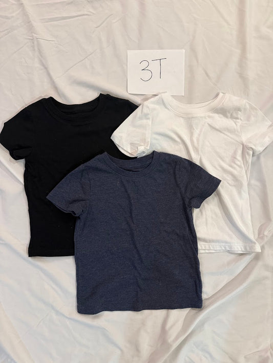 Seller #67 Boys 3T Cat & Jack Solid T-Shirt Bundle