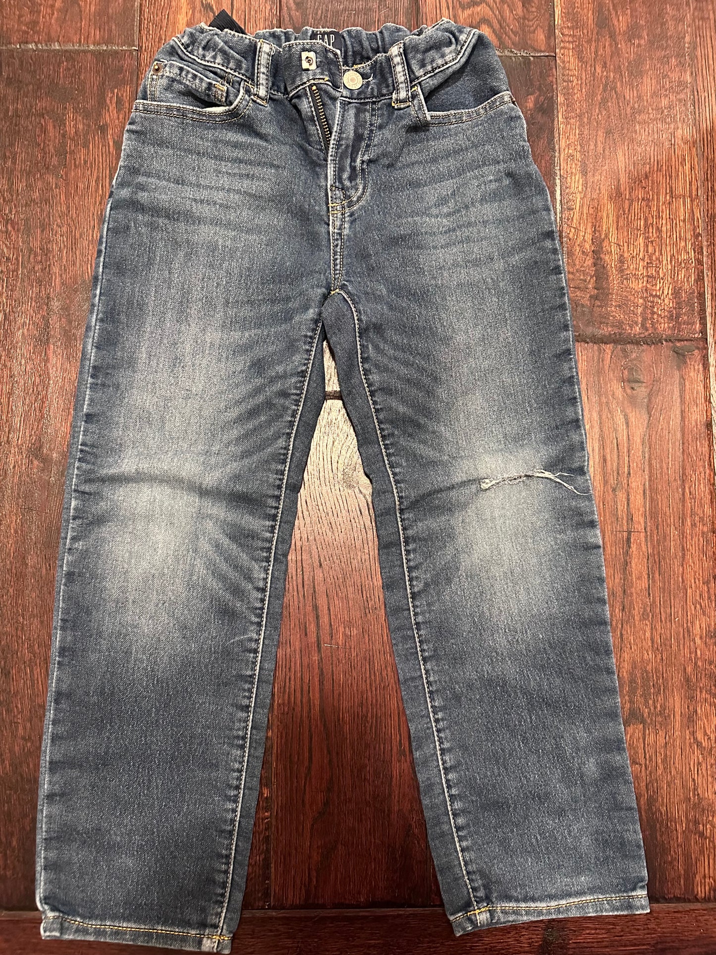 Gap - Dark Wash Adjustable Waist Jeans - Boys Size 7