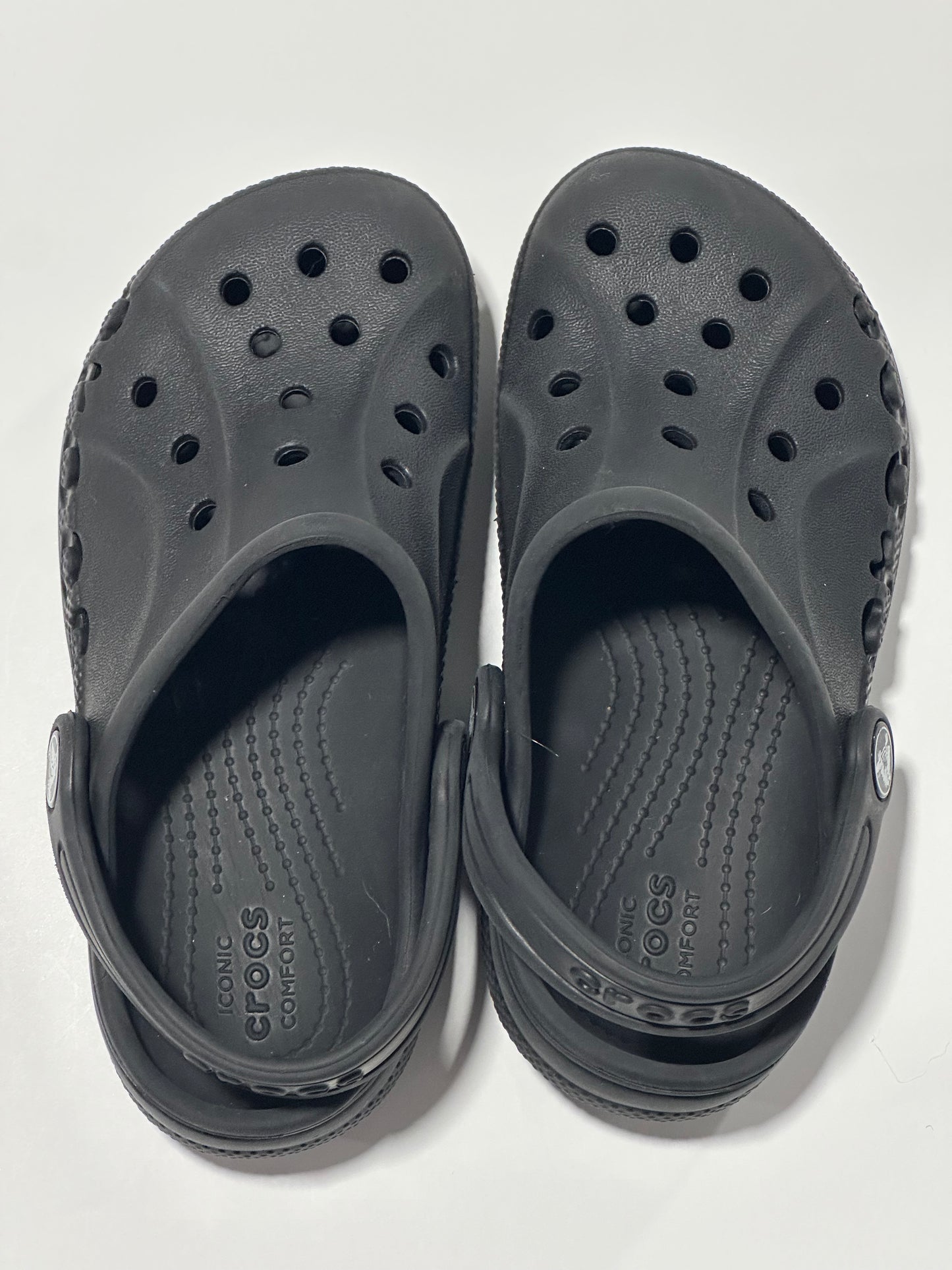 Black Crocs - VGUC - size C12 - great for boys or girls