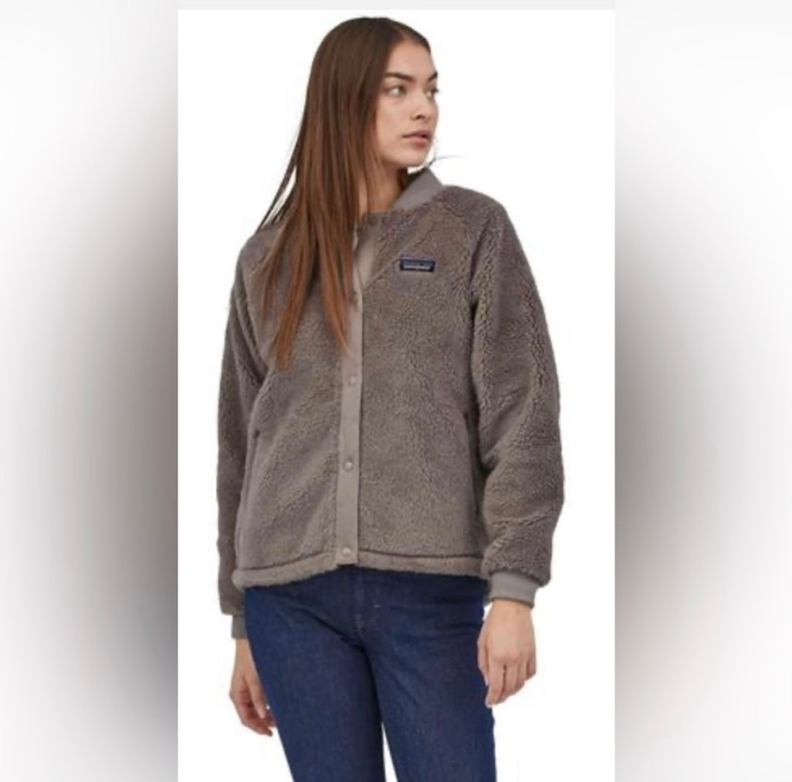 #42 REDUCED Patagonia Woolyster Pile Bomber Jacket Women's Size Medium