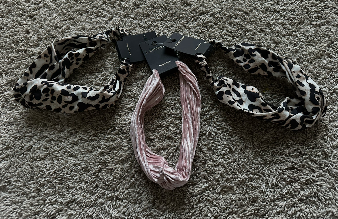#77 NWT Set of 3 Fabric Headbands