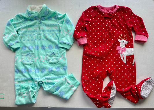#88 REDUCED 12m Carters fleece pjs