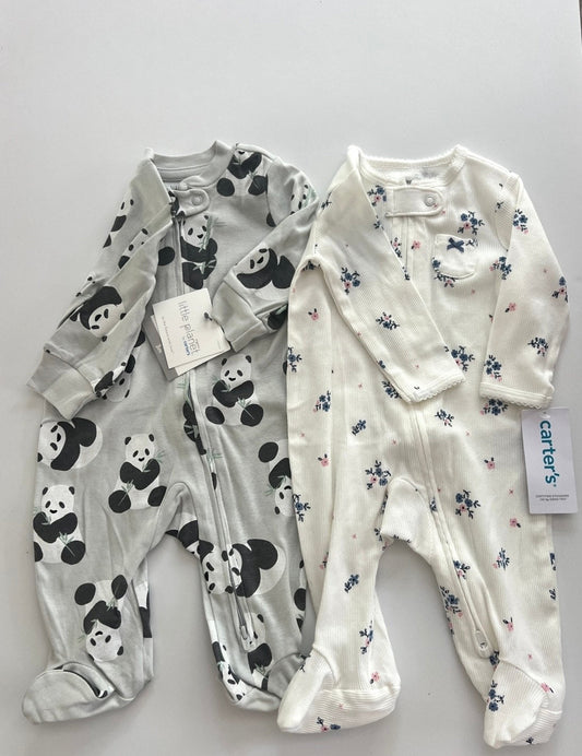#215 Carters Sleepers 0-3M