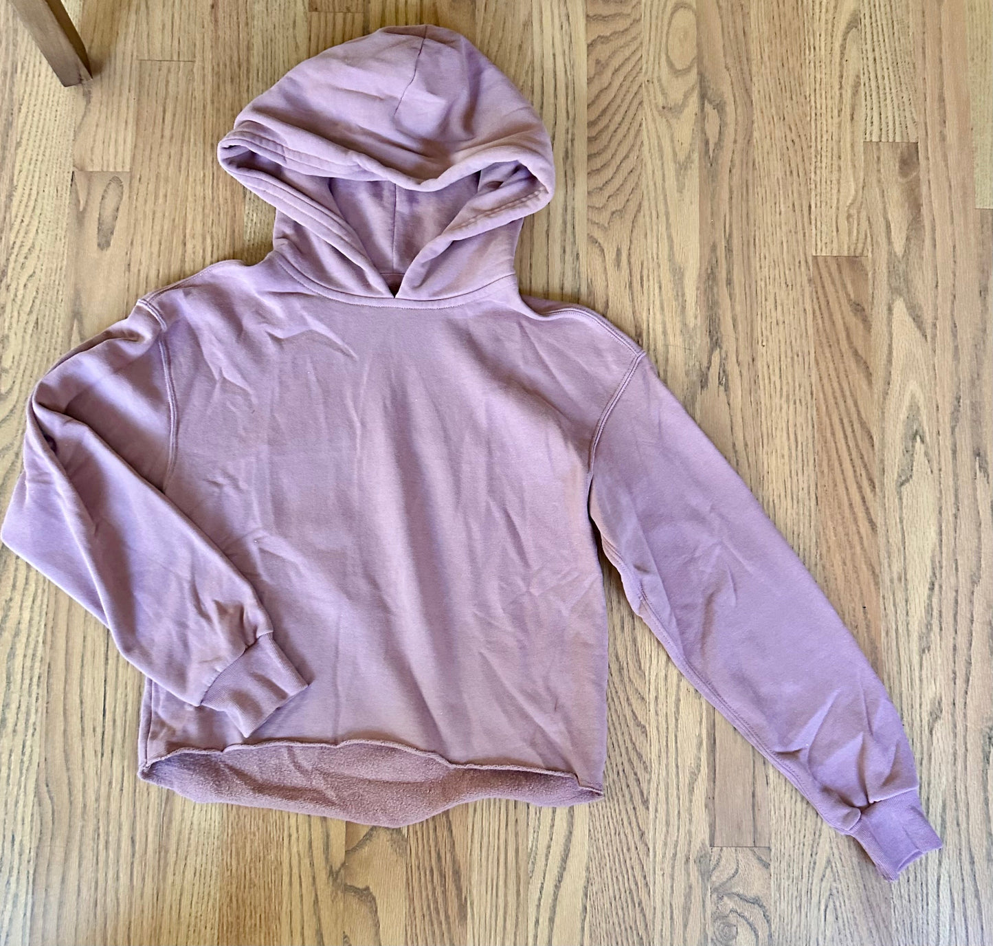 #198- Women’s, Abercrombie & Fitch, Mauve Hooded Sweatshirt- Size XXS