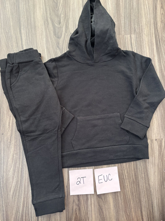 #138 - 2T EUC Bamboo (Birdie Bean) Black Joggers