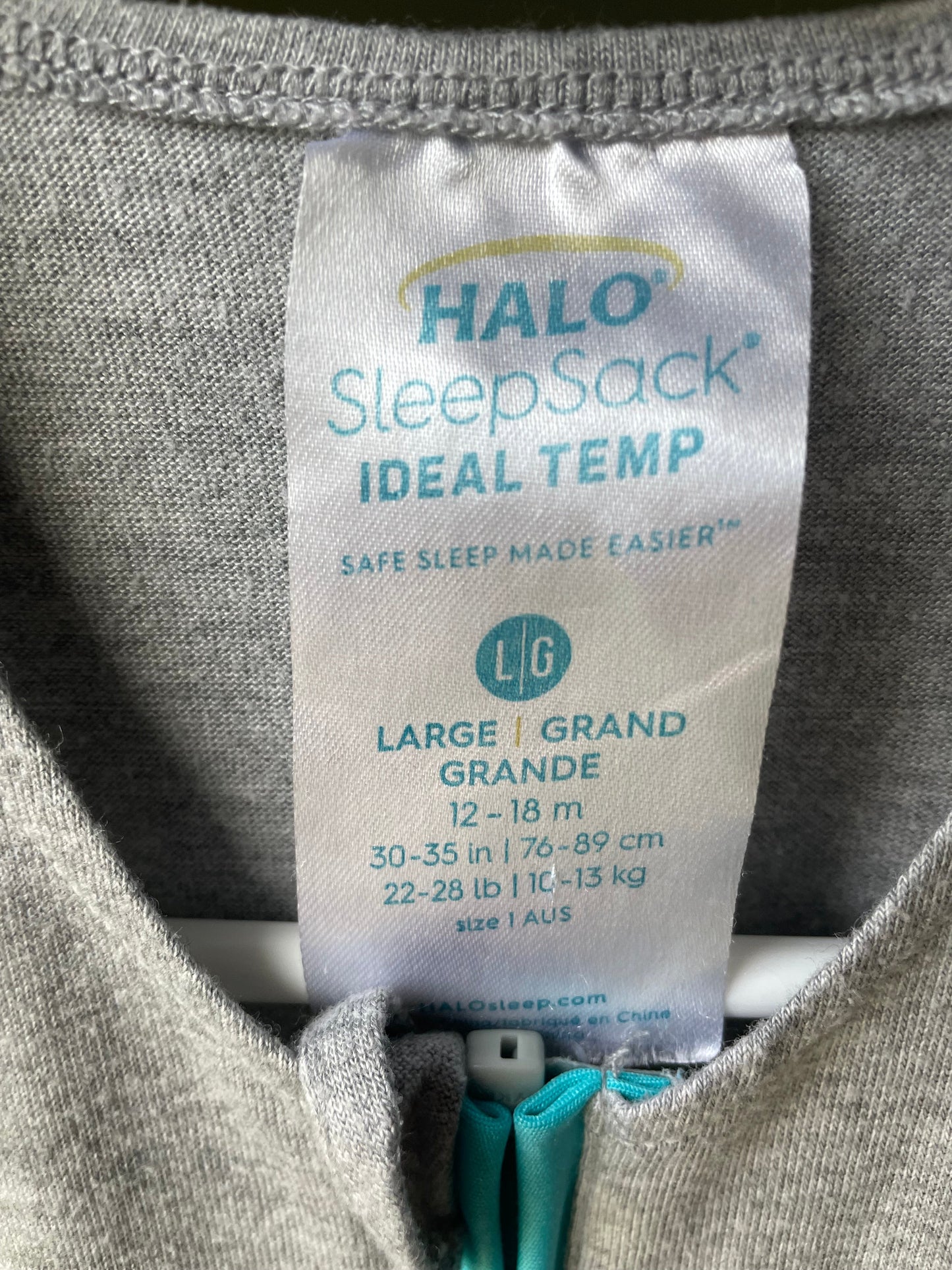 #42 REDUCED Halo Ideal Temp Sleep Sack Size Large (12-18 months)