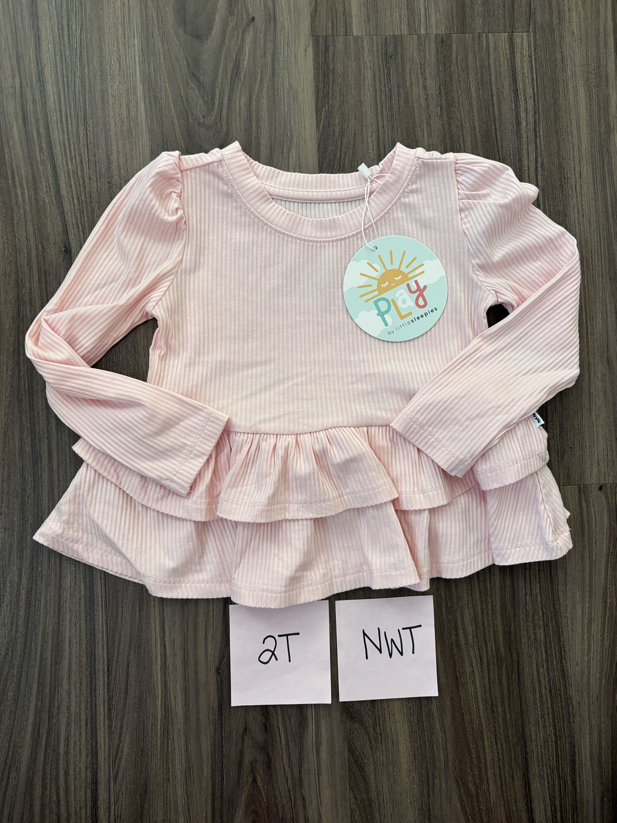#138 - 2T NWT Bamboo (Little Sleepies) Pink LS Shirt