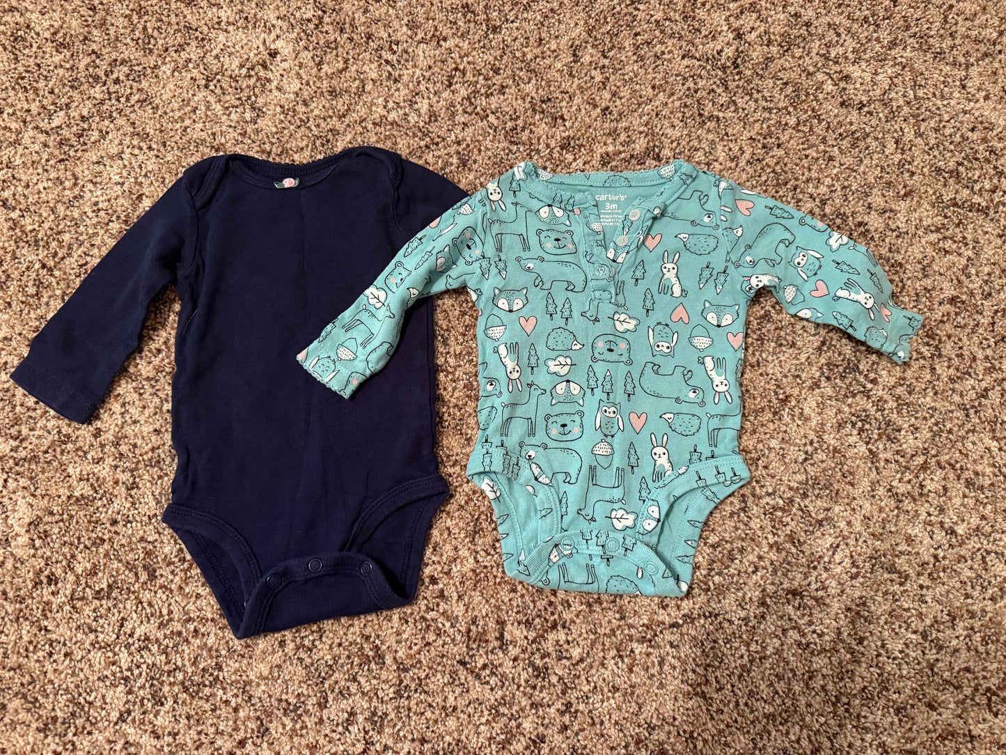 SELLER #6 Carters 3M (2) Long Sleeve
