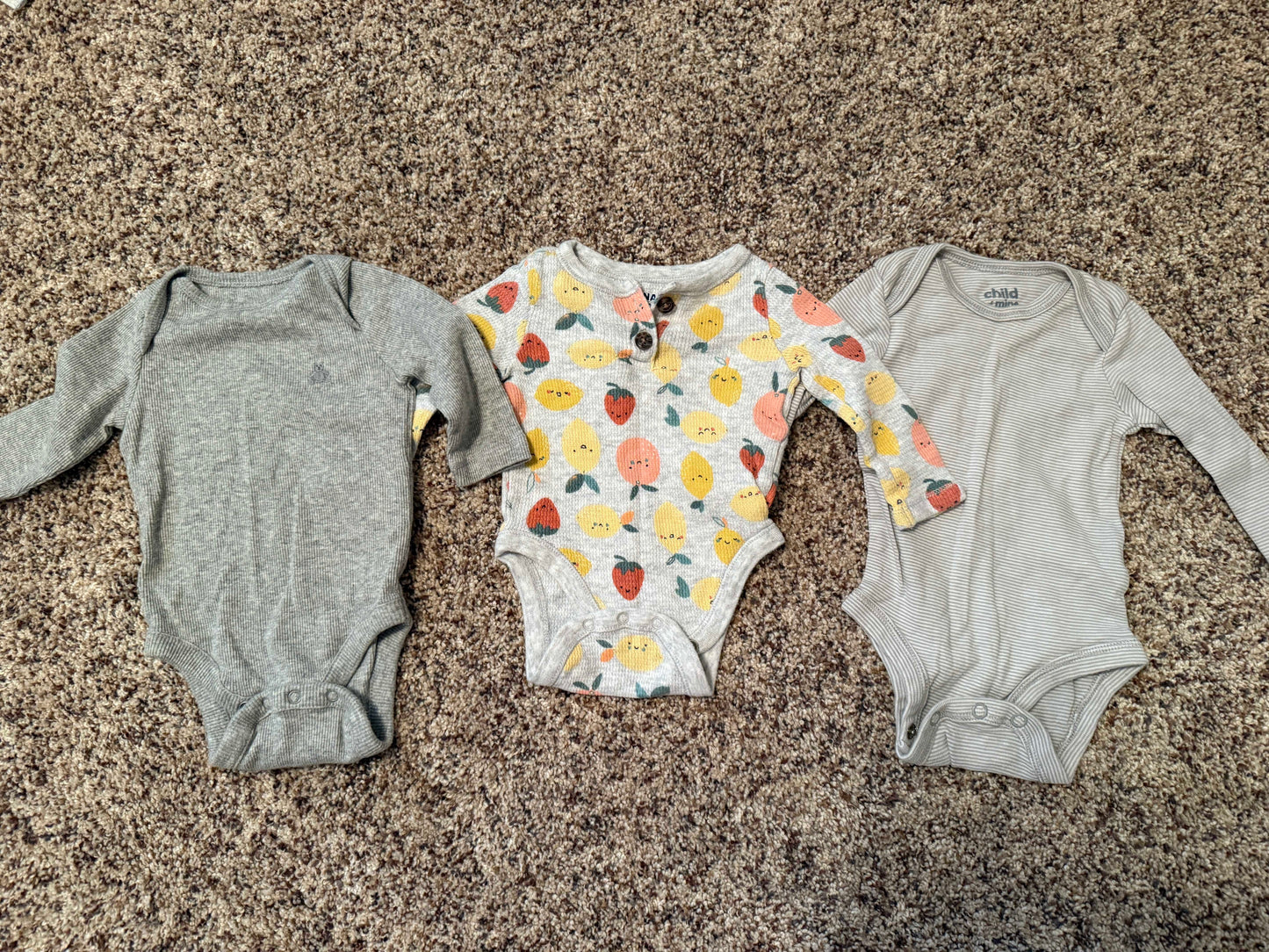SELLER #6 (3) 3M Long Sleeve Basics - Baby Gap, Old Navy, Carters