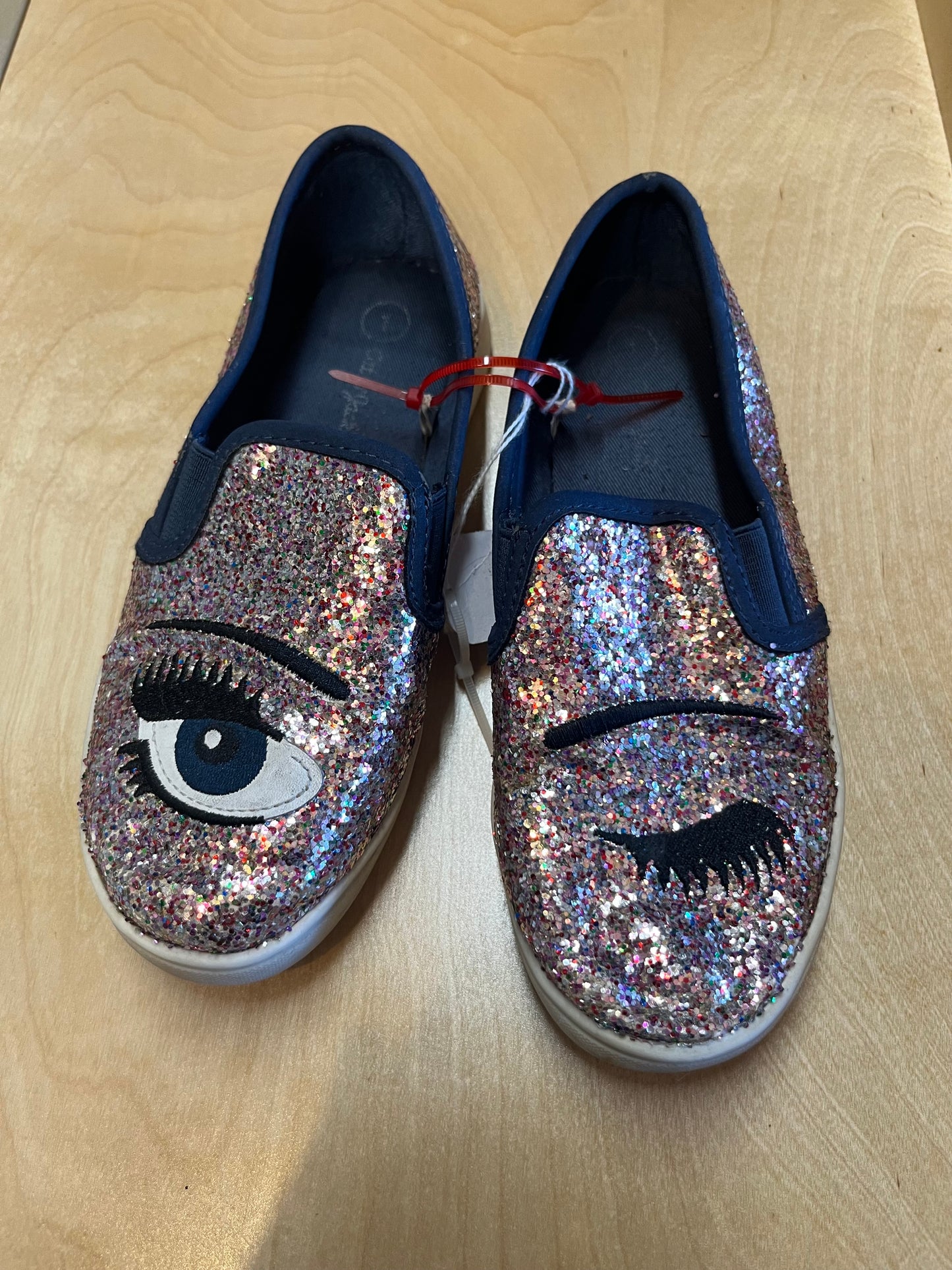 Seller 67 - Cat and Jack glitter eye canvas shoes size 1