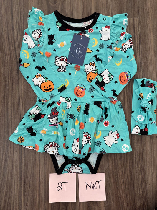 #138 - 2T NWT Bamboo Charlie's Project Hello Kitty Halloween LS Twirl