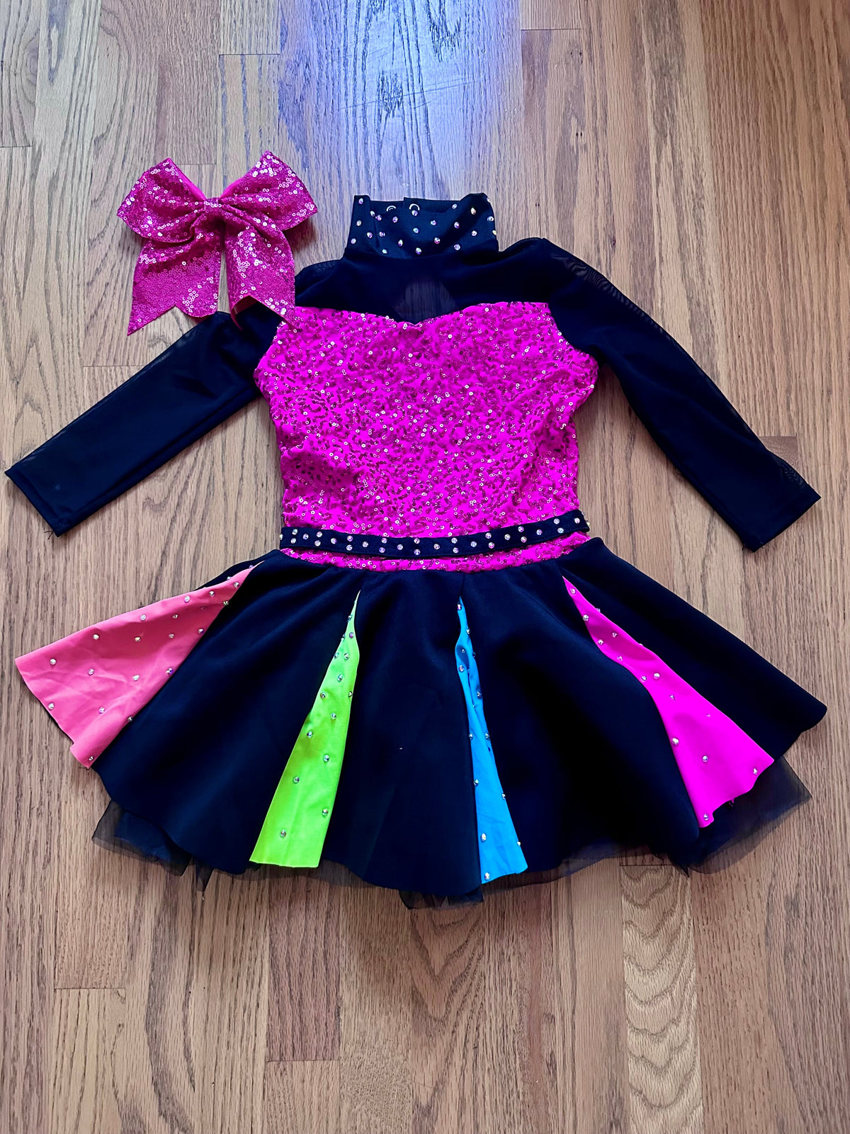 #98- Girls, Weissman, Colorful Dance Costume- Size 5/6