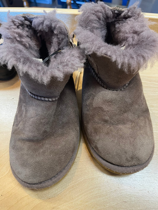 Seller 67 - Members Mark Gray Fur Ankle Boots size 12