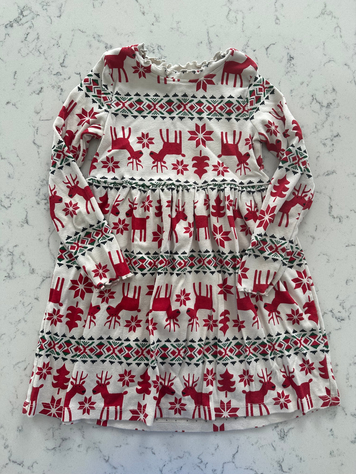 Seller 42, Hanna Andersson Reindeer Dress, Girls Size 5