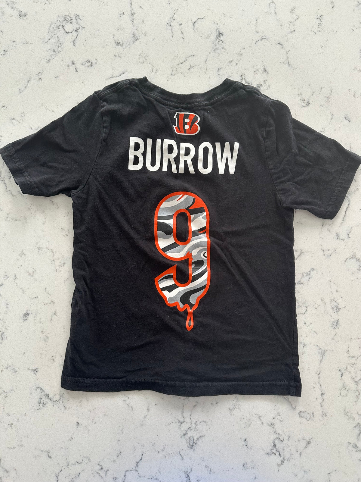 Seller 42, NFL Bengals Joe Burrow Tee, Boys/Girls Size 5/6