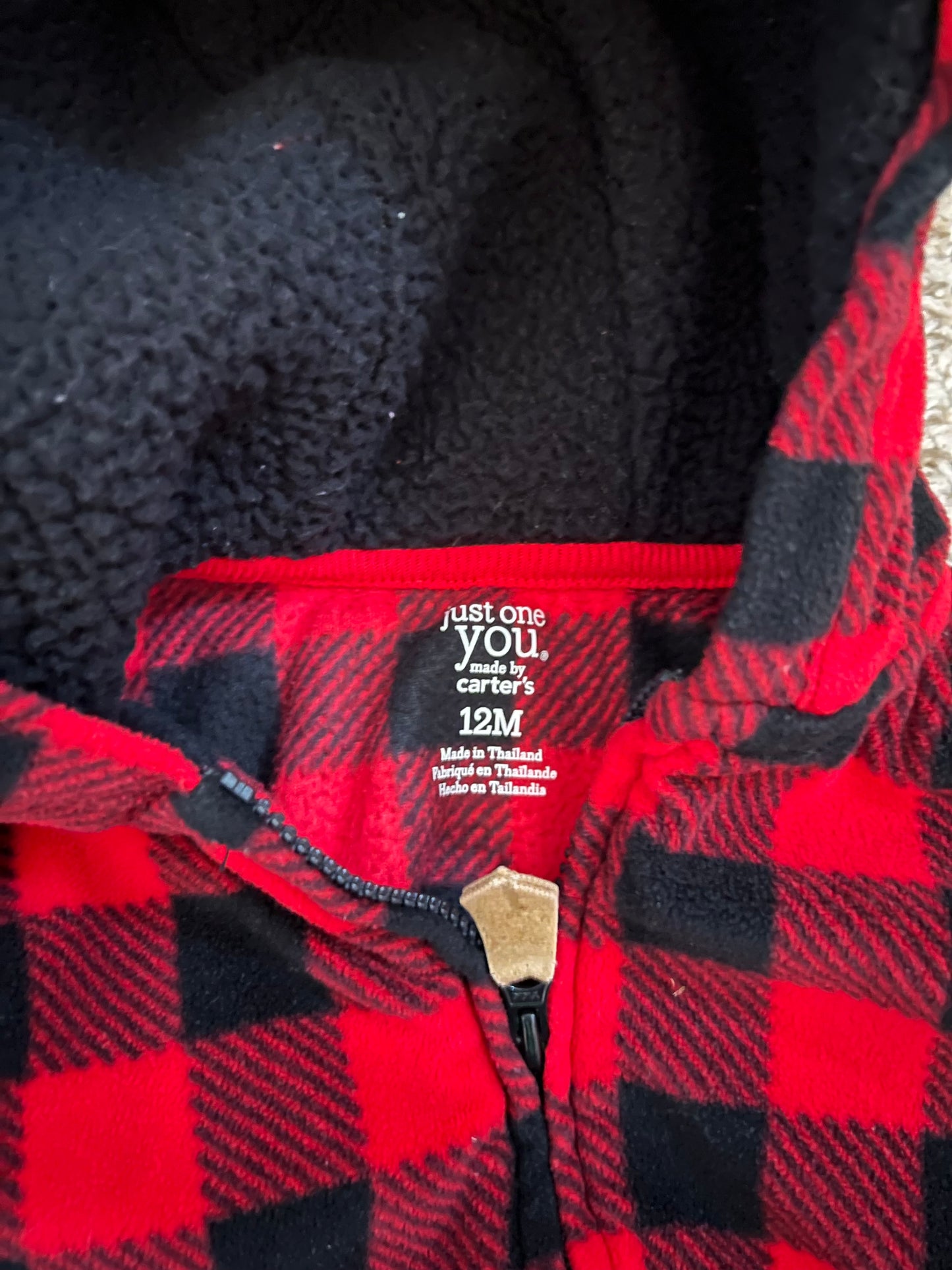 19 - Fleece Checked Vest - 12 month