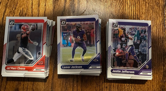 #218 optic hobby base football cards
