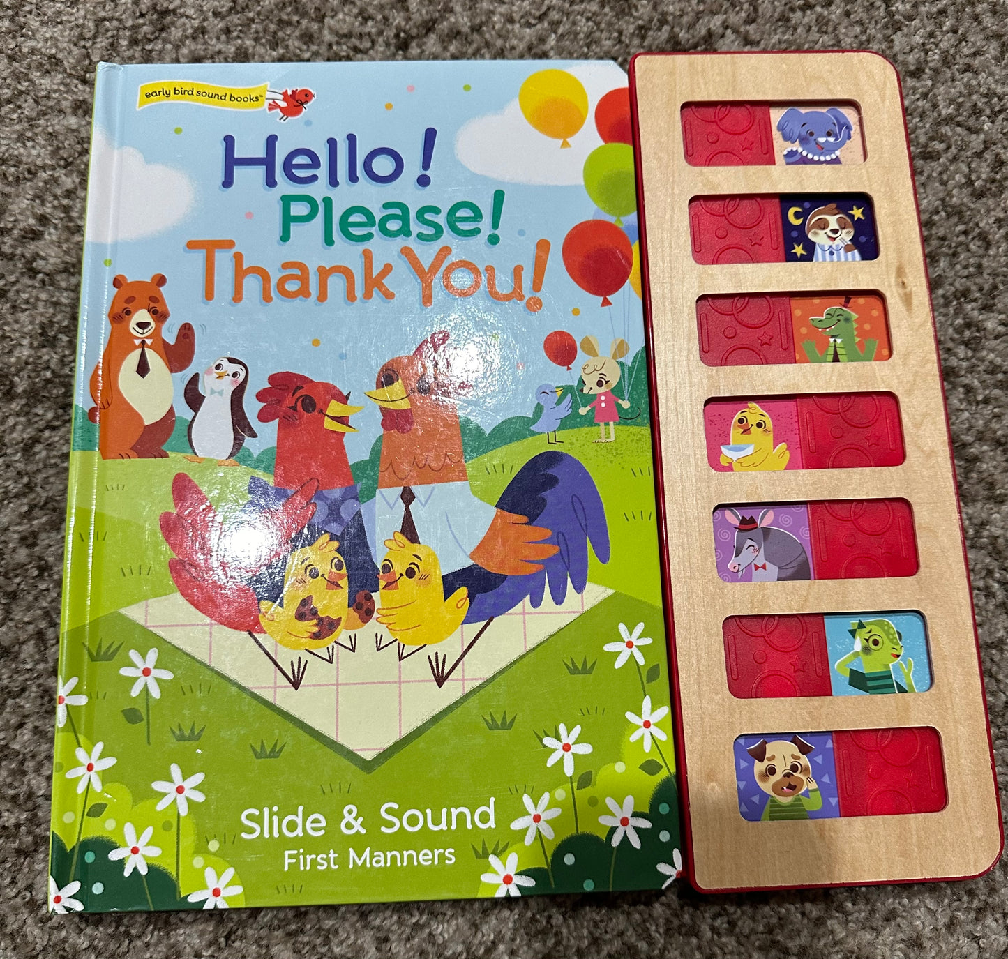 #75B Hello please thank you sound and slide book