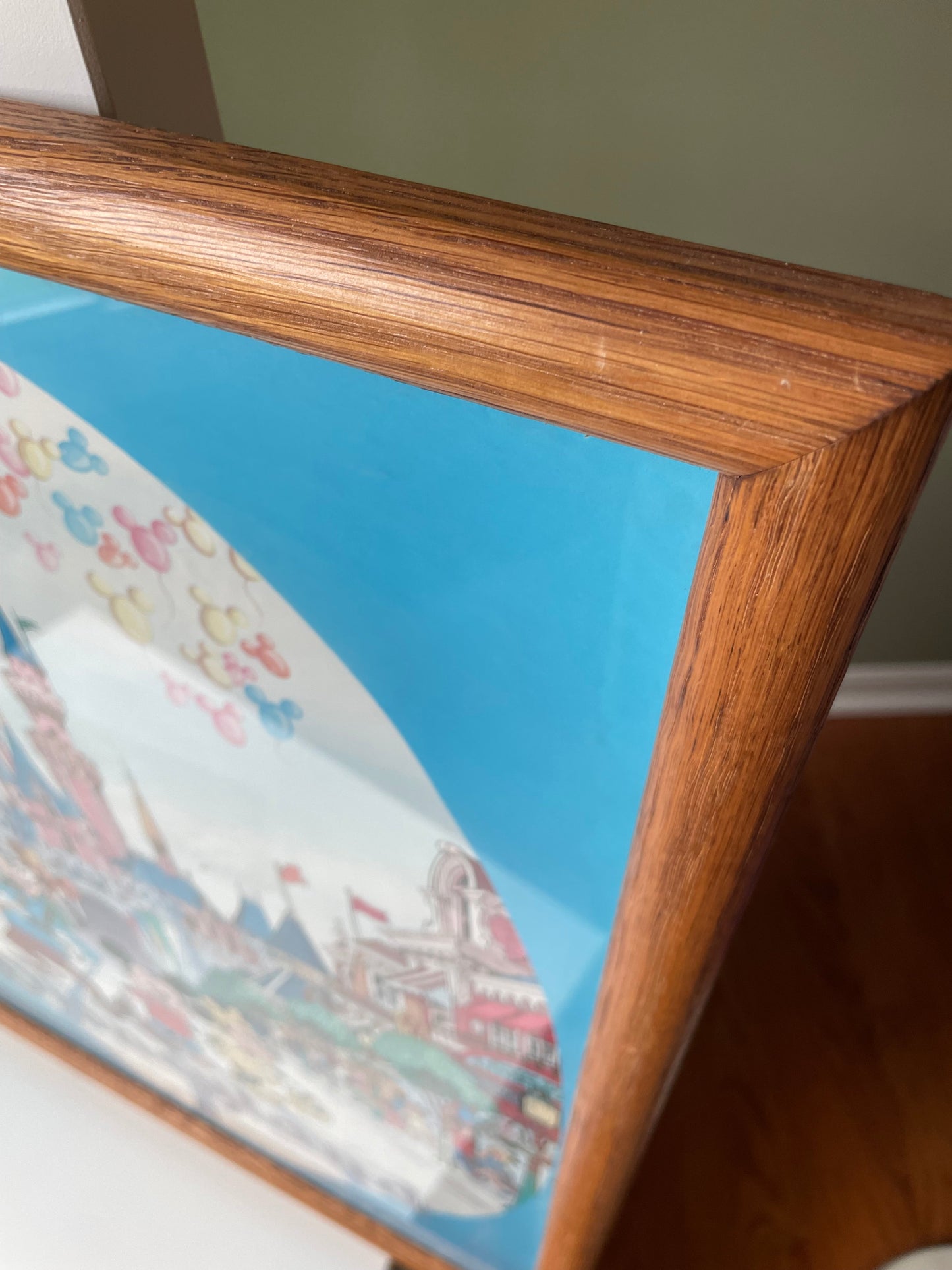 #42 REDUCED Framed Disneyland Poster from 1980s