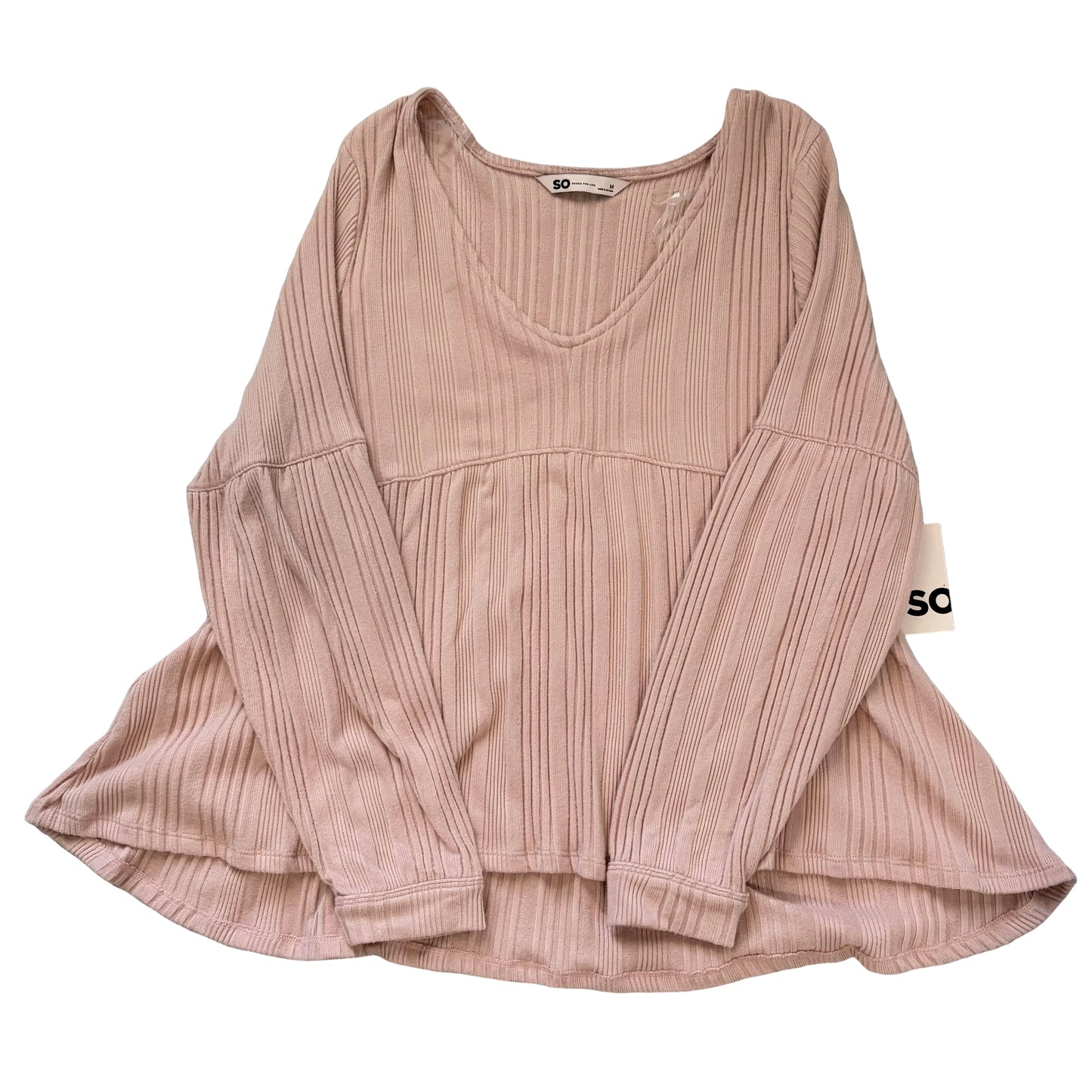 Juniors Medium long sleeved pink shirt