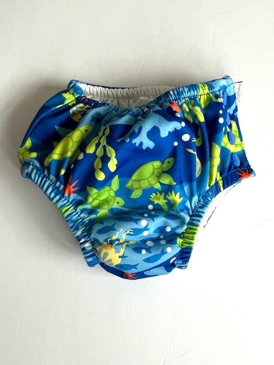 Boys 6mo green sprouts swim diaper