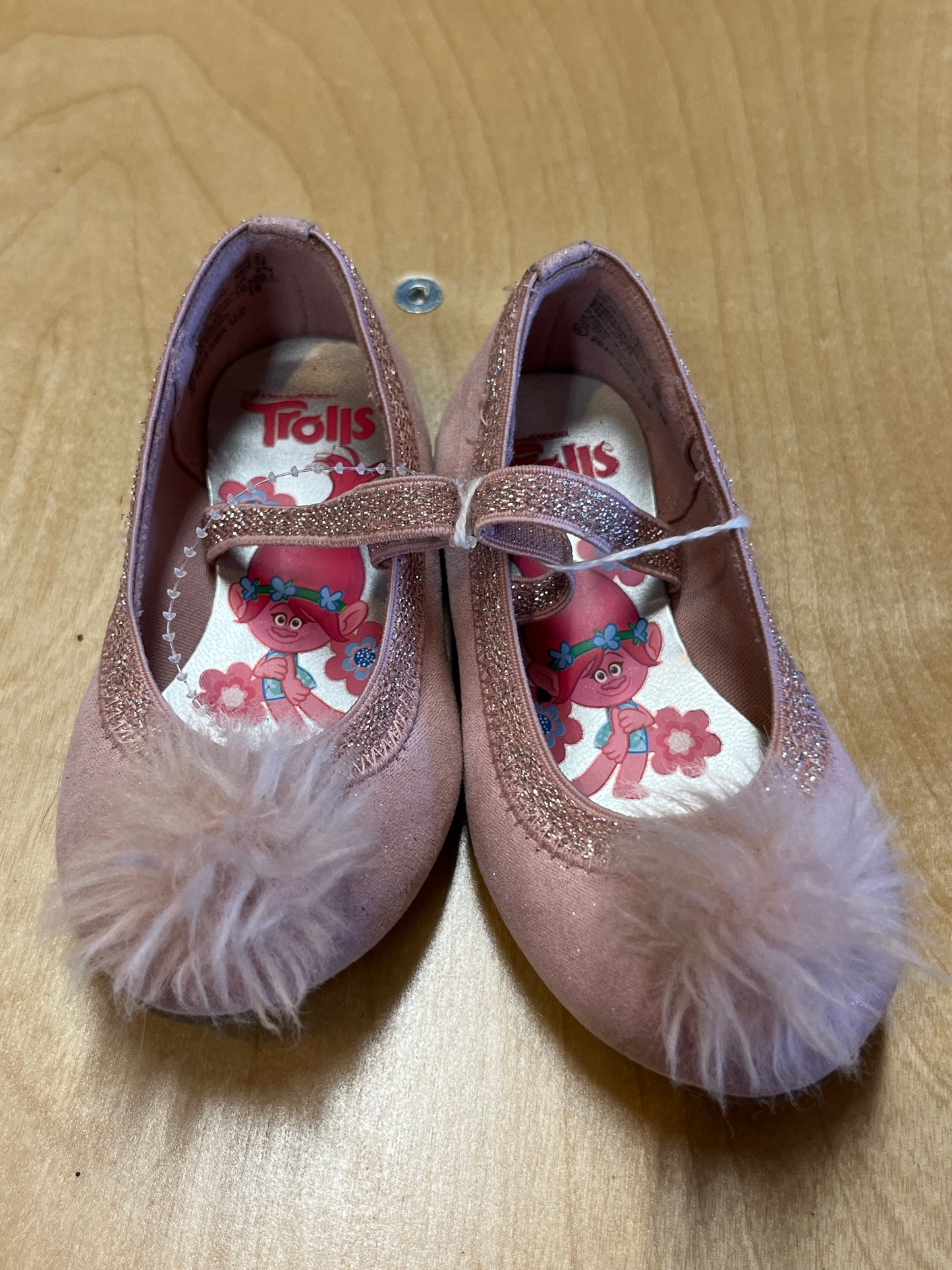 Seller 67 - Trolls Pink Sparkle Pom Pom Shoes size 5