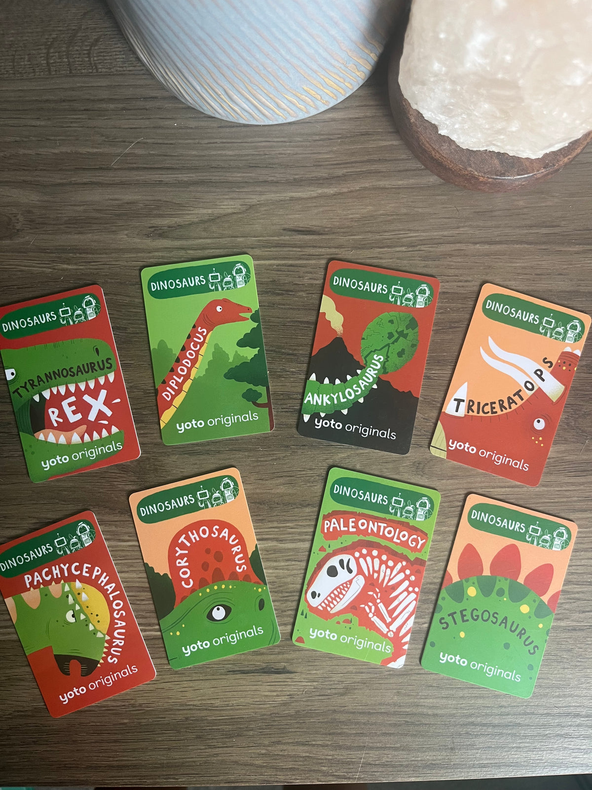 Seller #14 Yoto Brain Bots Dinosaur Cards Set of 8 Audio Cards EUC