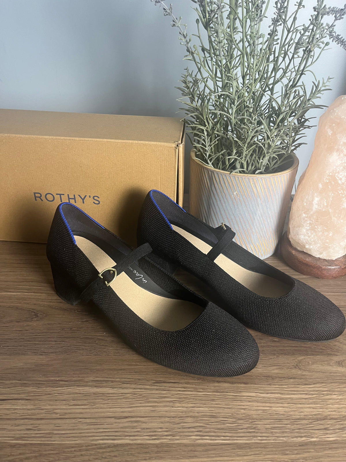 Seller # 14 Size 7.5 Rothy’s Black Mary Jane Heel Shoes EUC!