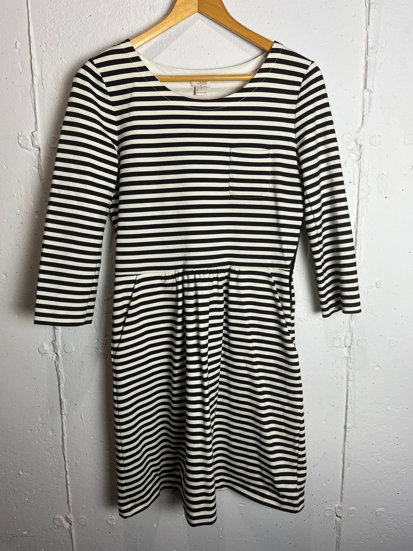 19 - J. Crew Striped Pocket Dress