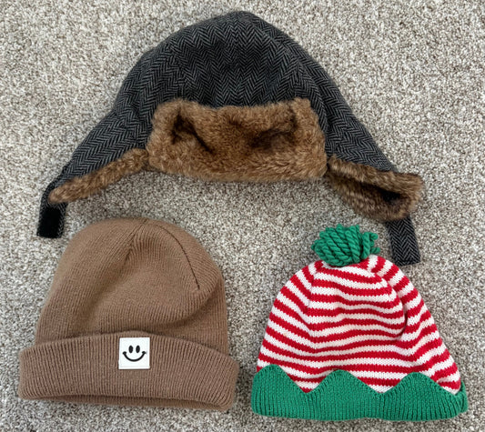 Seller #178 Set of 3 infant winter hats