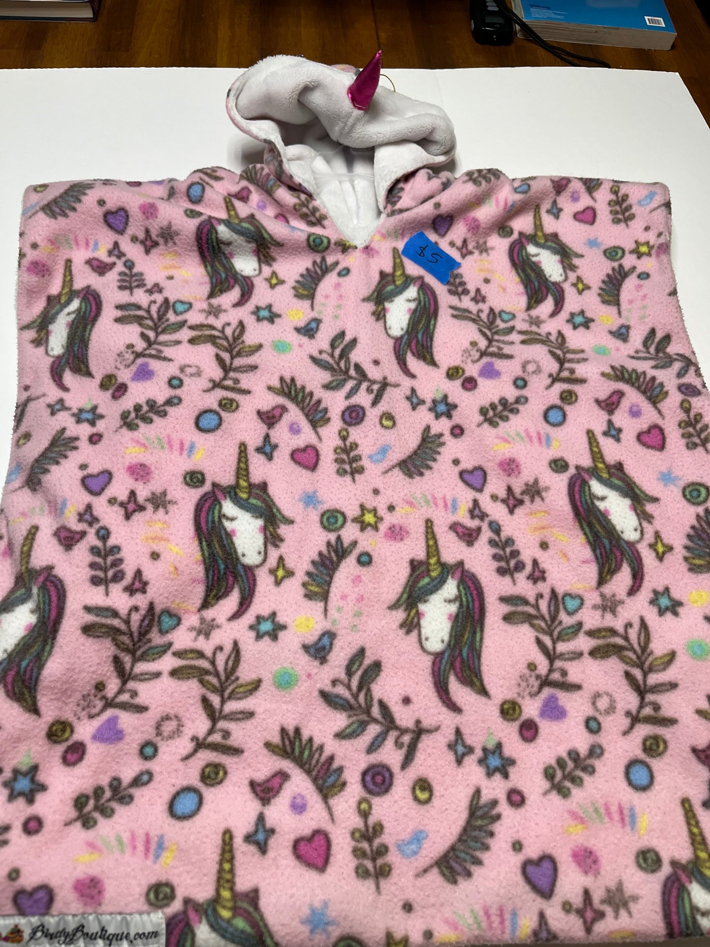 Seller 67 - Birdy Boutique Pink Unicorn Car Seat Poncho Fits Small