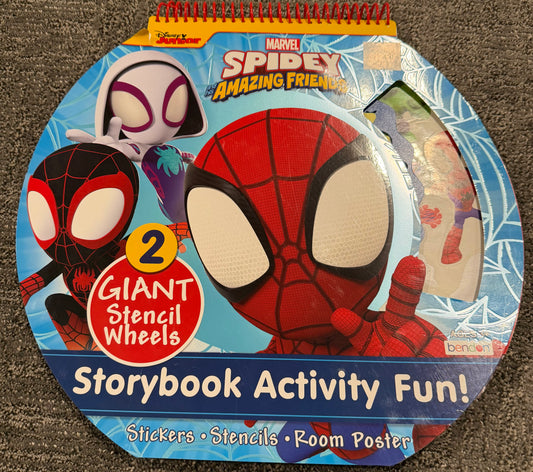 #212 spidey activity book some stickers missing
