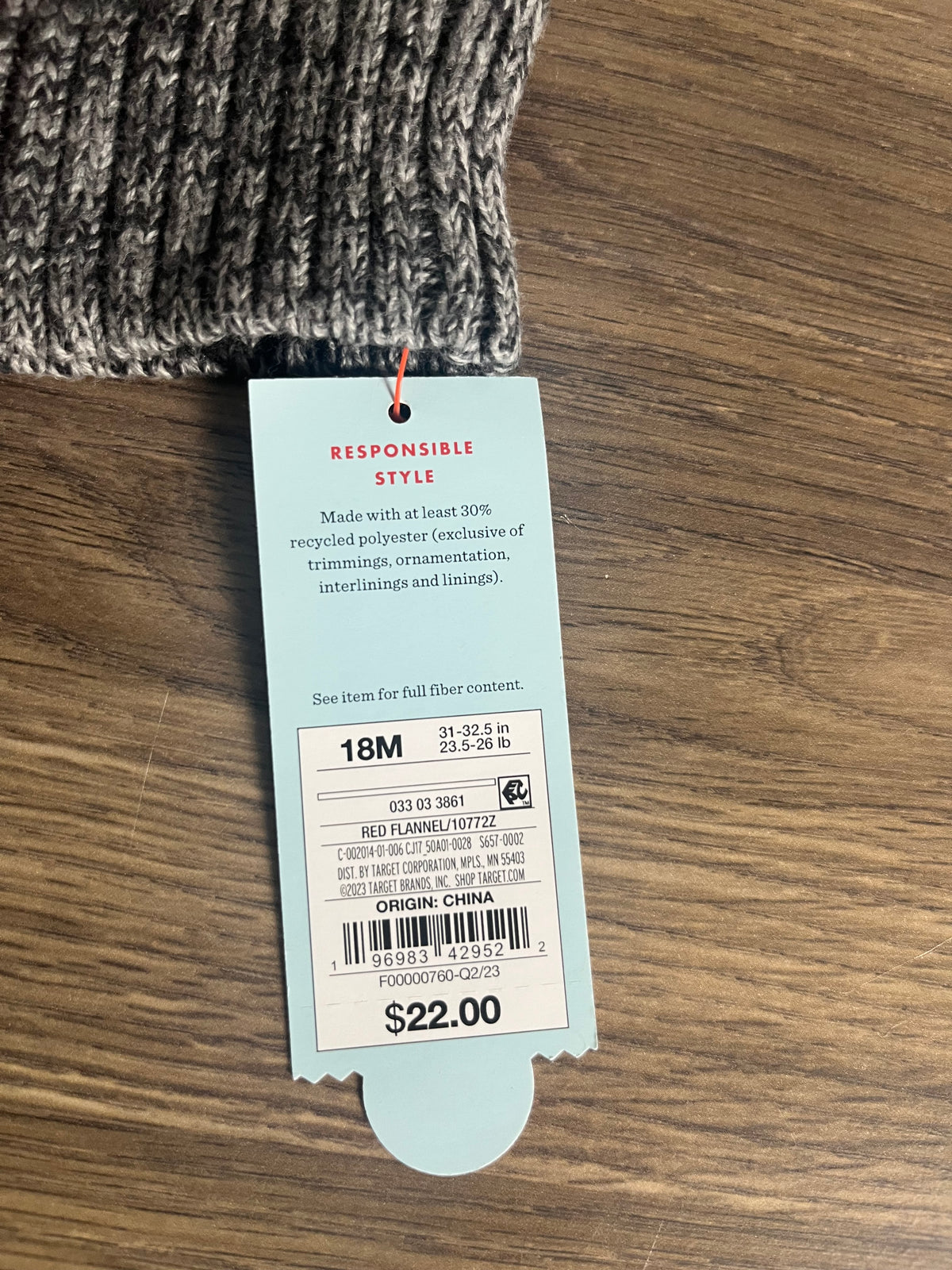 Seller # 14 NWT Boys 18m Buffalo Plaid Zip Front Fleece Sweater